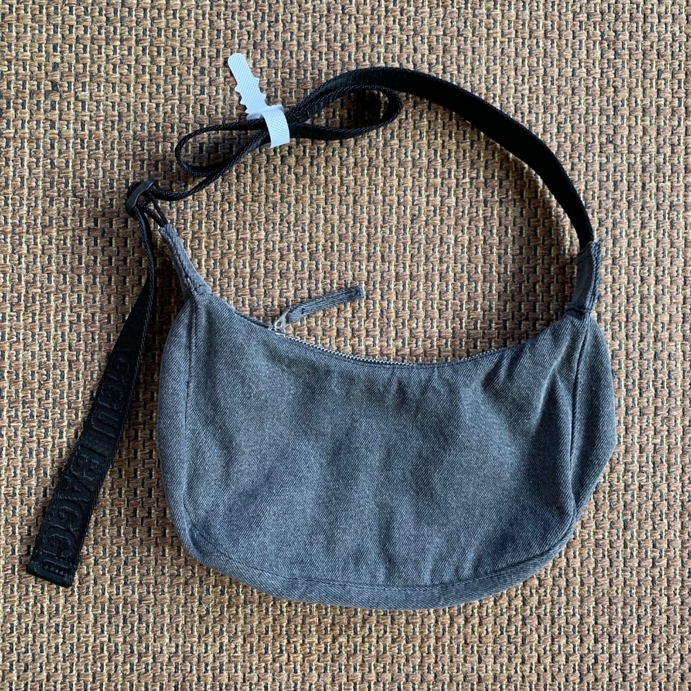 BAGGU Deadstock Small Denim Crescent (NWT)